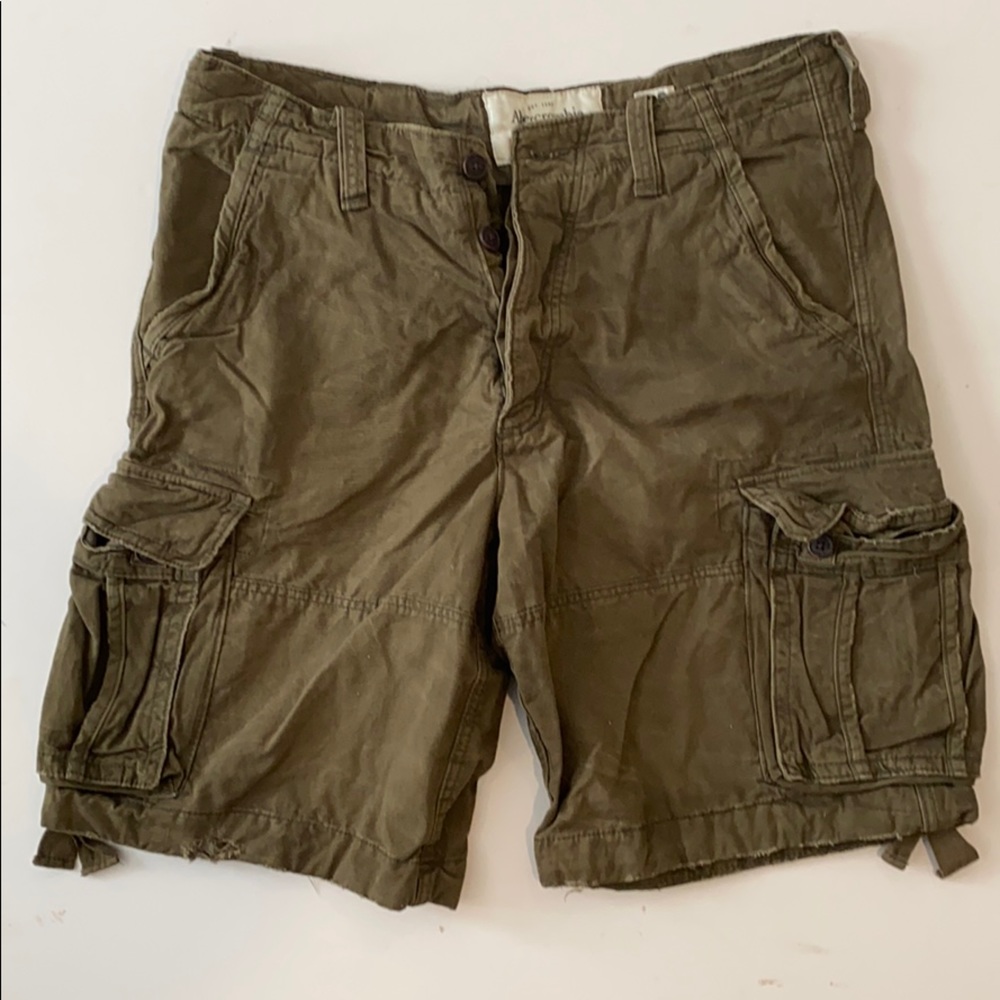 Abercrombie brown cargo shorts
